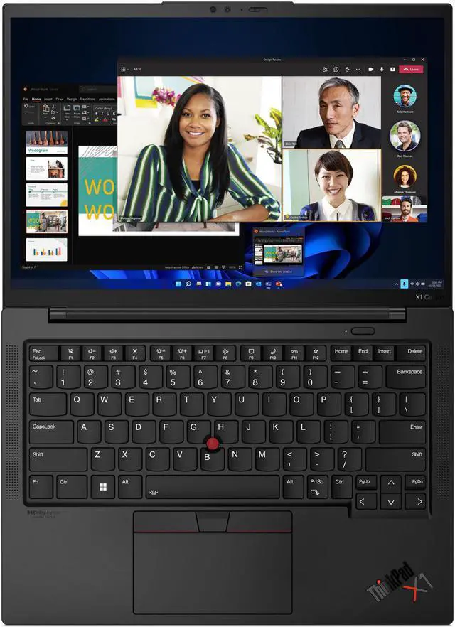 Alt view image 7 of 7 - Lenovo ThinkPad X1 Carbon Gen 10 Intel Laptop, 14" IPS Touch, i7-1260P,  Iris Xe, 16GB, 1TB, Win 11 Pro, 1 YR On-site Warranty
