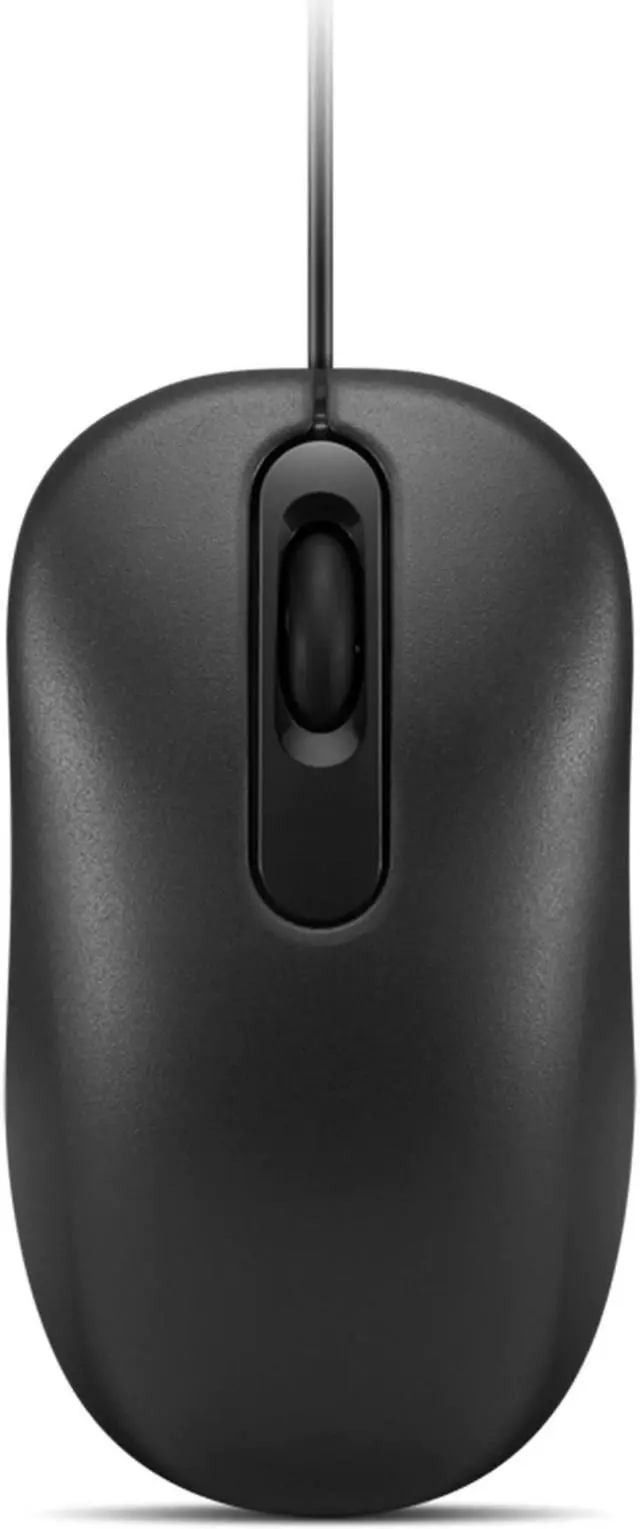 Alt view image 8 of 19 - Lenovo Basic Ambidextreous Optical 3 Buttons Wired USB Mouse Black 4Y51C68693