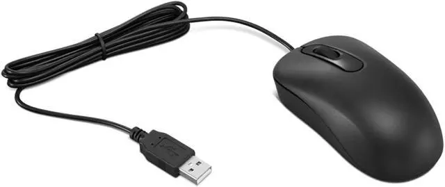 Alt view image 13 of 19 - Lenovo Basic Ambidextreous Optical 3 Buttons Wired USB Mouse Black 4Y51C68693