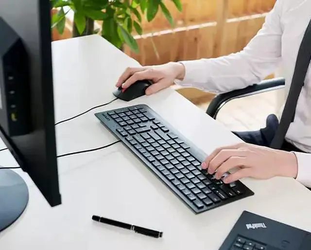 Alt view image 20 of 20 - Lenovo Wired Keyboard & Mouse Combo