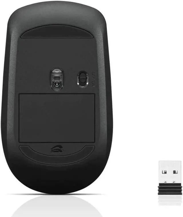Alt view image 11 of 13 - Lenovo 400 Wireless Optical Mouse, Black (GY50R91293)