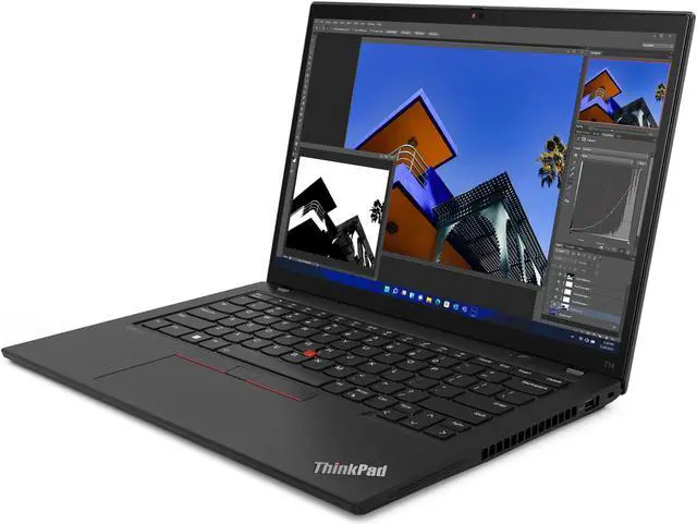 Alt view image 3 of 7 - Lenovo ThinkPad T14 Gen 3 AMD Laptop, 14.0" IPS Touch Low Weight, Ryzen 5 PRO 6650U, AMD Radeon, 32GB, 1TB, Win 11 Pro, One YR Onsite Warranty