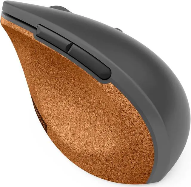 Alt view image 2 of 5 - Lenovo Go Wireless Vertical Mouse - Optical - Wireless - 2.40 GHz - Storm Gray - USB Type A - 2400 dpi - Scroll Wheel - 6 Button(s) - 3 Programmable Button(s)