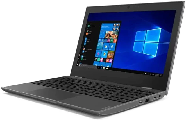 Alt view image 7 of 7 - Lenovo 100e Windows 2nd Gen 81M80035US 11.6" Netbook - HD - 1366 x 768 - Intel Celeron N4020 Dual-core (2 Core) 1.10 GHz - 4 GB RAM - 64 GB Flash Memory - Gray - Windows 10 Pro - Intel UHD Graphi