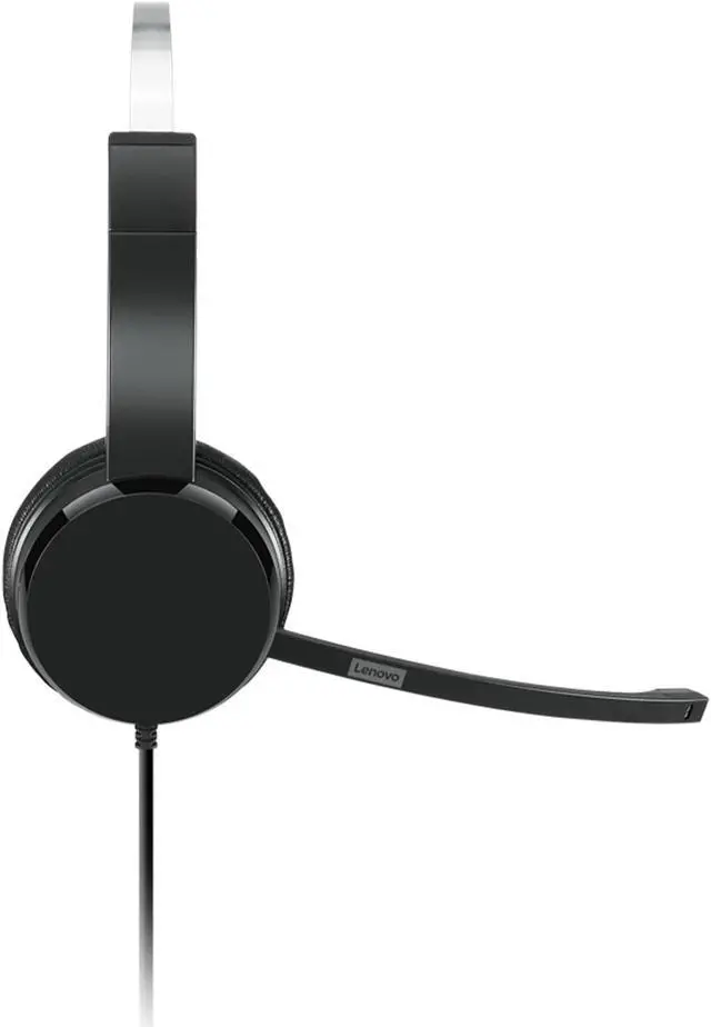 Alt view image 4 of 9 - Lenovo 100 Monoaural On-Ear USB Headset 4XD1B61617