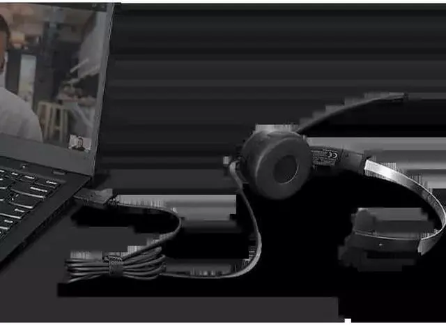 Alt view image 9 of 9 - Lenovo 100 Monoaural On-Ear USB Headset 4XD1B61617