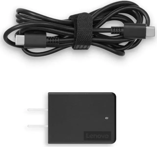 Alt view image 2 of 9 - Lenovo 45W USB-C AC Portable Adapter 4X20V07881