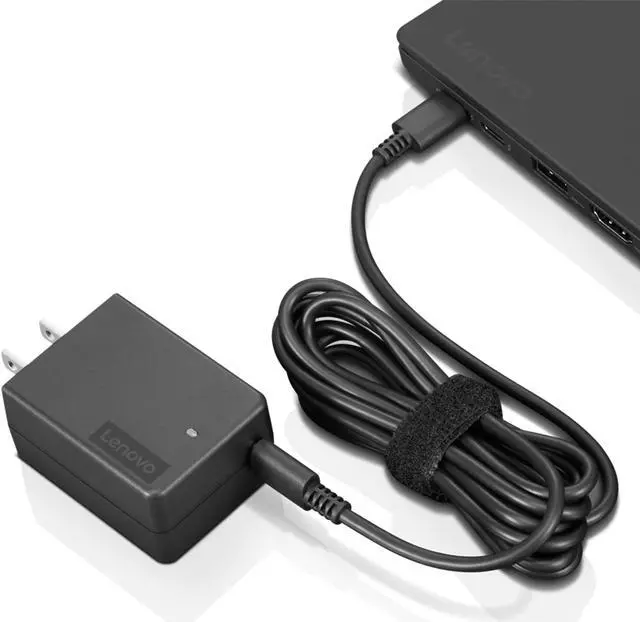 Alt view image 6 of 9 - Lenovo 45W USB-C AC Portable Adapter 4X20V07881