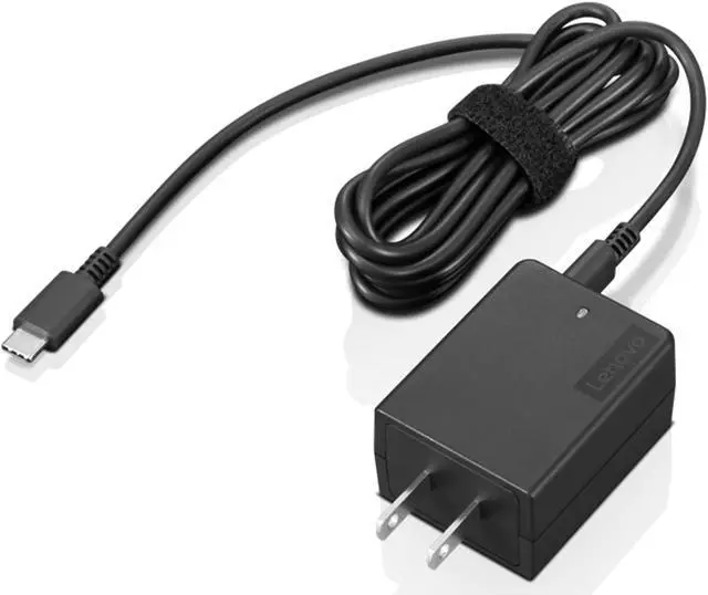 Alt view image 7 of 9 - Lenovo 45W USB-C AC Portable Adapter 4X20V07881