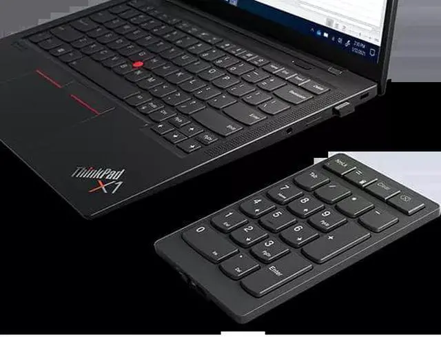 Alt view image 13 of 17 - Lenovo Go Wireless Numeric Keypad 4Y41C33791 Storm grey 21 Normal Keys RF Wireless Keypad