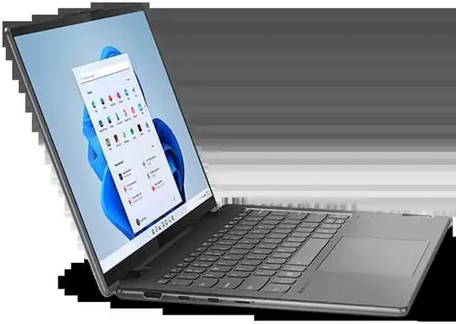 Alt view image 2 of 5 - Lenovo - Yoga 7i 14" 2.2k Touch 2-in-1 Laptop - Core i5-1235U - 8GB Memory - 512GB SSD - Storm Grey Notebook Tablet 82QE000LUS