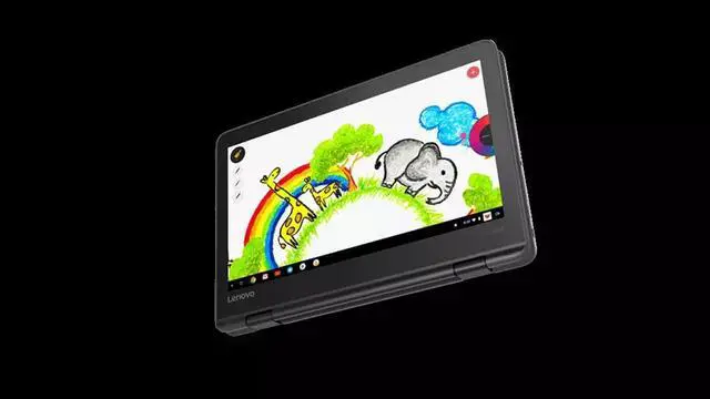 Alt view image 17 of 18 - Lenovo 300e Chromebook 2nd Gen 81MB006QUS 11.6" Touchscreen Chromebook - HD - 1366 x 768 - Intel Celeron N4120 Quad-core (4 Core) 1.10 GHz - 4 GB RAM - 32 GB Flash Memory - Black - Intel UHD Grap