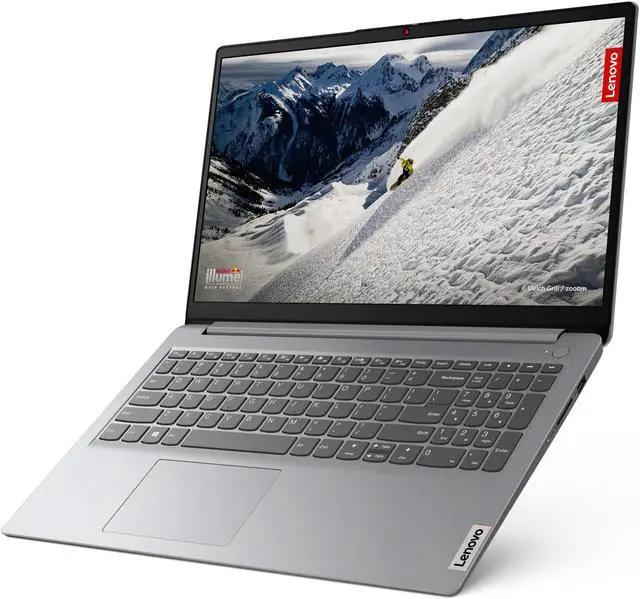 Alt view image 3 of 7 - Lenovo IdeaPad 1 Laptop, 15.6" FHD 50Hz-60Hz, Athlon Gold 7220U, 4GB, AMD Radeon 610M, 128GB, For Gaming