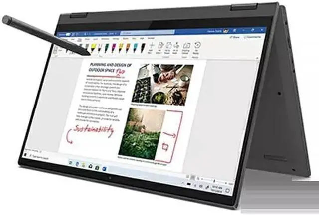 Alt view image 9 of 17 - Lenovo IdeaPad Flex 5 14ALC05 82HU0159US 14" Touchscreen Convertible 2 in 1 Notebook - Full HD - 1920 x 1080 - AMD Ryzen 3 5300U Quad-core (4 Core) 2.60 GHz - 4 GB Total RAM - 4 GB On-board Memor