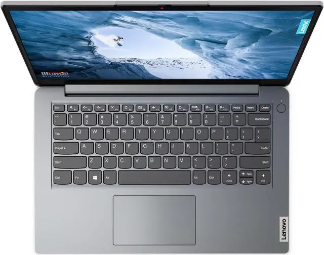 Alt view image 10 of 11 - Lenovo Ideapad 1i, 14.0" Laptop, Intel Pentium N5030, 4GB RAM, 128GB eMMC Storage, Cloud Grey, Windows 11 in S Mode, 82V6001DUS