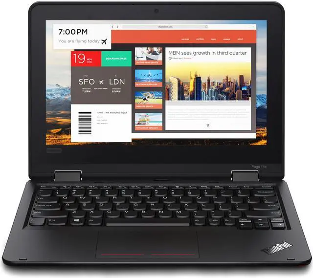 Alt view image 7 of 7 - Lenovo ThinkPad Yoga 11e Gen 5 Laptop, N5030,  UHD, 8GB, 128GB, Win 11 Home