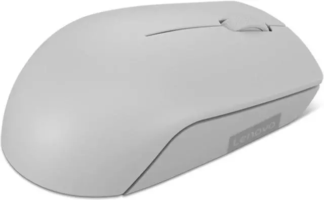 Alt view image 3 of 6 - Lenovo 300 Wireless Compact Mouse (Arctic Grey) with battery
