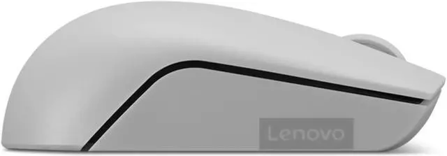 Alt view image 4 of 6 - Lenovo 300 Wireless Compact Mouse (Arctic Grey) with battery