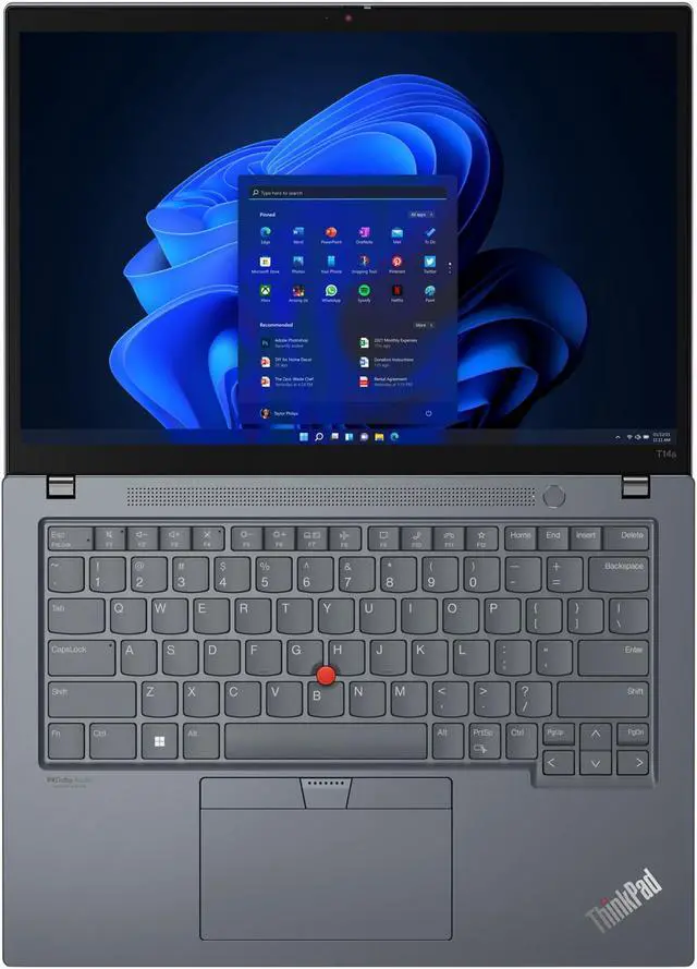 Alt view image 6 of 7 - Lenovo ThinkPad T14s Gen 4 Intel Laptop, 14" IPS  60Hz, vPro®,   Iris Xe Graphics, 16GB, 512GB