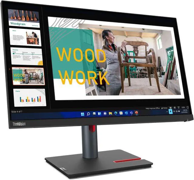 Alt view image 12 of 20 - Lenovo ThinkVision 23.8 inch Monitor - P24q-30