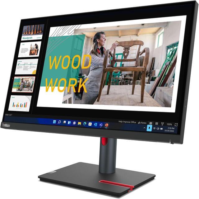 Alt view image 13 of 20 - Lenovo ThinkVision 23.8 inch Monitor - P24q-30