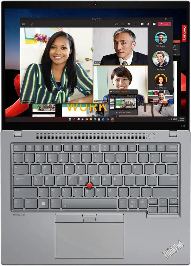 Alt view image 6 of 7 - Lenovo ThinkPad T14 Gen 4 Intel Laptop, 14" IPS Touch, vPro®, UHD, 16GB, 512GB, Win 11 Pro, Three YR Onsite Warranty