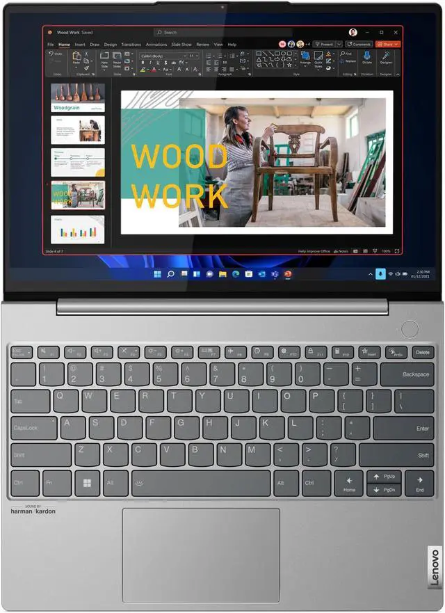 Alt view image 13 of 19 - Lenovo ThinkBook 13x Gen 2 IAP 13.3" 8GB 256GB SSD Core i5-1235U 1.3GHz WIN11P, Cloud Grey - OEM