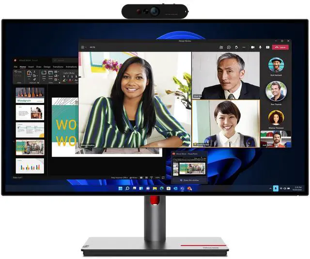 Alt view image 11 of 20 - Lenovo ThinkVision P27q-30 27 inch Monitor with ThinkVision MC60 Monitor webcam
