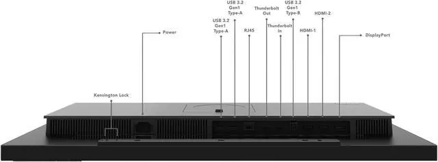 Alt view image 17 of 19 - Lenovo ThinkVision P27u-20 27 UHD Monitor with MC50 WebCam