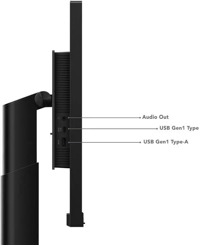 Alt view image 15 of 19 - Lenovo ThinkVision P27u-20 27 UHD Monitor with MC50 WebCam