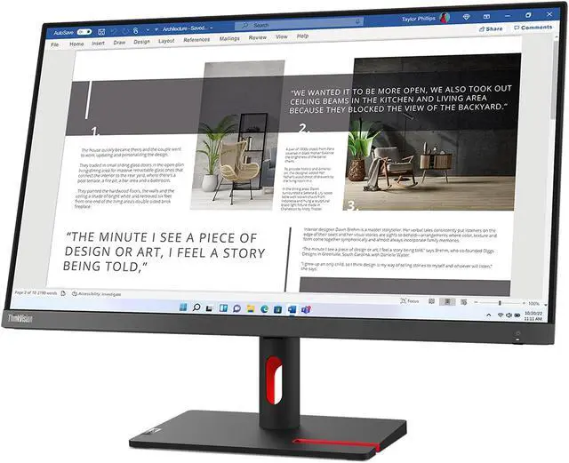Alt view image 3 of 18 - Lenovo ThinkVision S27i-30 27 inch Monitor