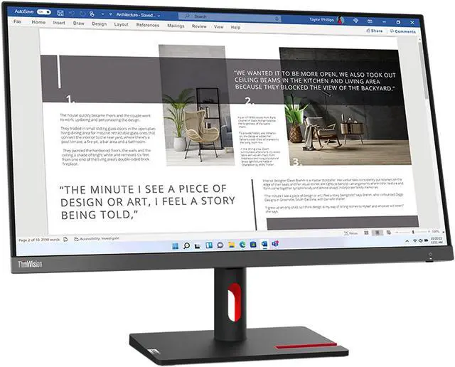 Alt view image 2 of 18 - Lenovo ThinkVision S27i-30 27 inch Monitor