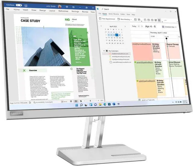 Alt view image 2 of 7 - Lenovo L25e-40 24.5 inch Monitor
