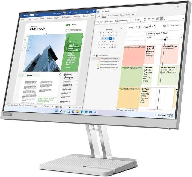 Alt view image 3 of 7 - Lenovo L25e-40 24.5 inch Monitor