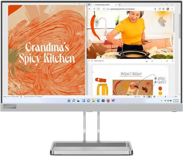 Main image of Lenovo L22i-40 21.5-inch IPS FHD 75Hz Speakers Monitor