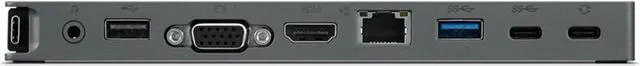 Alt view image 7 of 11 - Lenovo USB-C Mini Dock, 7-in-1 Portable Dock with HDMI, VGA, USB-C, USB 3.1, USB 2, 3.5mm Audio, Ethernet, 45W Charging, Compatible with Lenovo, Apple & USB-C Laptops, G0A70065US