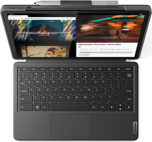 Alt view image 4 of 10 - Lenovo Keyboard Pack for Tab P11 2G 2-in-1 Lenovo Keyboard Pack ZG38C04516