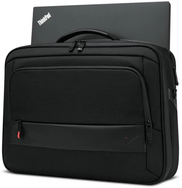 Alt view image 13 of 20 - Lenovo Carrying Case for 16" Lenovo Notebook, Accessories, Workstation, Chromebook - Black - Wear Resistant, Tear Resistant, Water Resistant, Water Proof Zipper - Recycled Polyethylene Terephthal