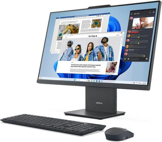 Alt view image 3 of 7 - Lenovo IdeaCentre AIO I Intel Desktop, 27" IPS 14ms, 13th Generation Intel Core i5-13420H, 16GB, 512GB SSD