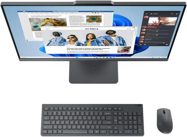 Alt view image 6 of 7 - Lenovo IdeaCentre AIO I Intel Desktop, 27" IPS 14ms, 13th Generation Intel Core i5-13420H, 16GB, 512GB SSD