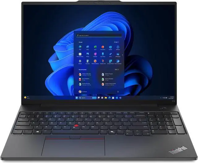 Main image of Lenovo ThinkPad E16 Gen 2 16" WUXGA IPS Intel Core Ultra 7 155U 3.80 GHz up to 4.80 GHz 16GB DDR5-5600 RAM 512GB M.2 2242 PCIe Gen4 TLC Opal SSD Intel Graphics Windows 11 Pro Laptop - 21MA0035US