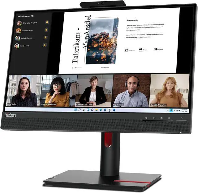 Alt view image 18 of 20 - Lenovo ThinkVision TIO 22 Gen 5 touch 21.5 inch Monitor