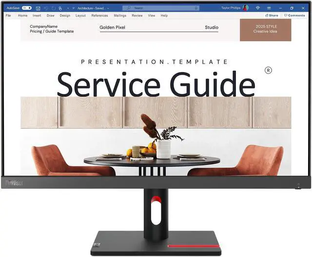 Main image of Lenovo ThinkVision S24i-30 23.8" 16:9 Full HD 100Hz IPS WLED Monitor, Raven Black