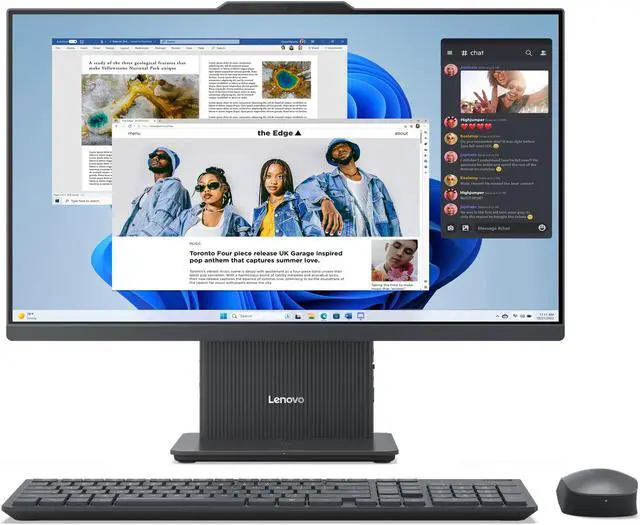 Main image of Lenovo IdeaCentre AIO AMD Desktop, 23.8" FHD IPS 60Hz,Ryzen 3 7335U,8GB, AMD Radeon 660M, 256GB SSD,6 wifi,Win 11 Home
