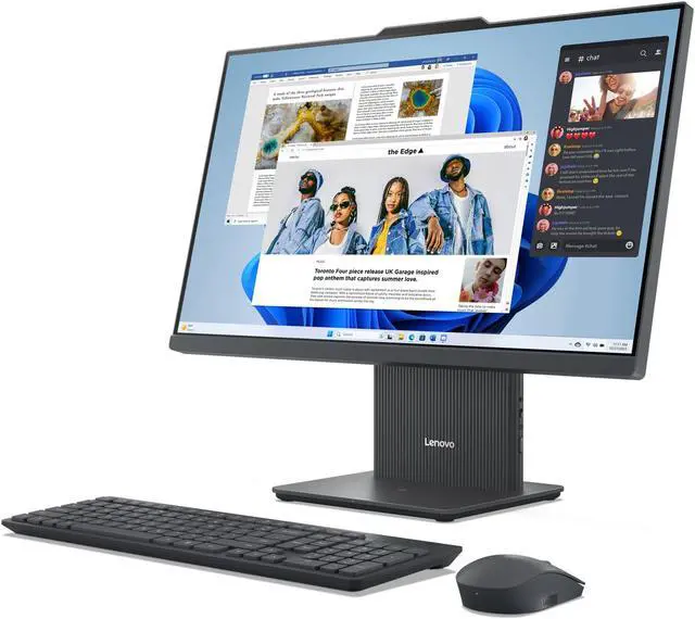 Alt view image 3 of 7 - Lenovo IdeaCentre AIO AMD Desktop, 23.8" FHD IPS 60Hz,Ryzen 3 7335U,8GB, AMD Radeon 660M, 256GB SSD,6 wifi,Win 11 Home
