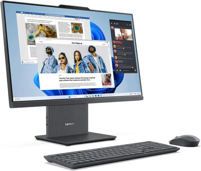 Alt view image 2 of 7 - Lenovo IdeaCentre AIO AMD Desktop, 23.8" FHD IPS 60Hz,Ryzen 3 7335U,8GB, AMD Radeon 660M, 256GB SSD,6 wifi,Win 11 Home