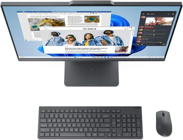 Alt view image 6 of 7 - Lenovo IdeaCentre AIO AMD Desktop, 23.8" FHD IPS 60Hz,Ryzen 3 7335U,8GB, AMD Radeon 660M, 256GB SSD,6 wifi,Win 11 Home