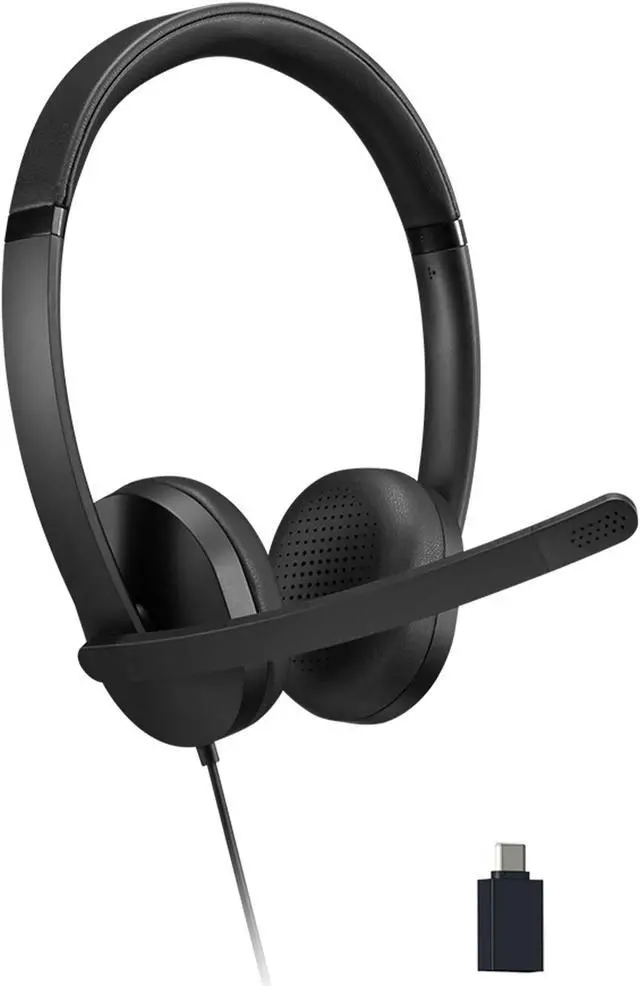 Alt view image 4 of 4 - Lenovo 115 USB-A / USB-C Wired Stereo Headset