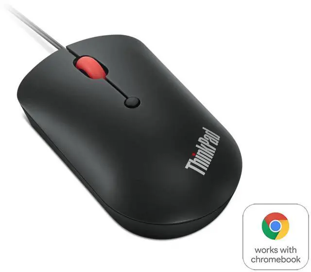 Alt view image 13 of 18 - lenovo ThinkPad USB-C Wired Compact Mouse 4Y51D20850 Black 4 Buttons 1 x Wheel USB Type-C Wired Optical Mouse