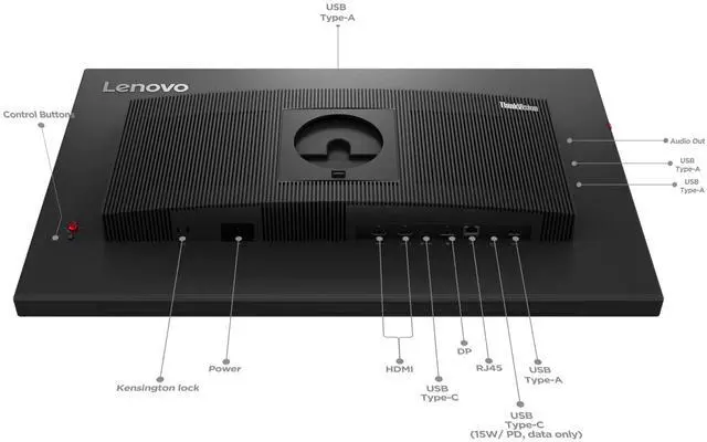 Alt view image 14 of 14 - Lenovo ThinkVision 27 3D - Glasses-free, 2D/3D Compatible Display